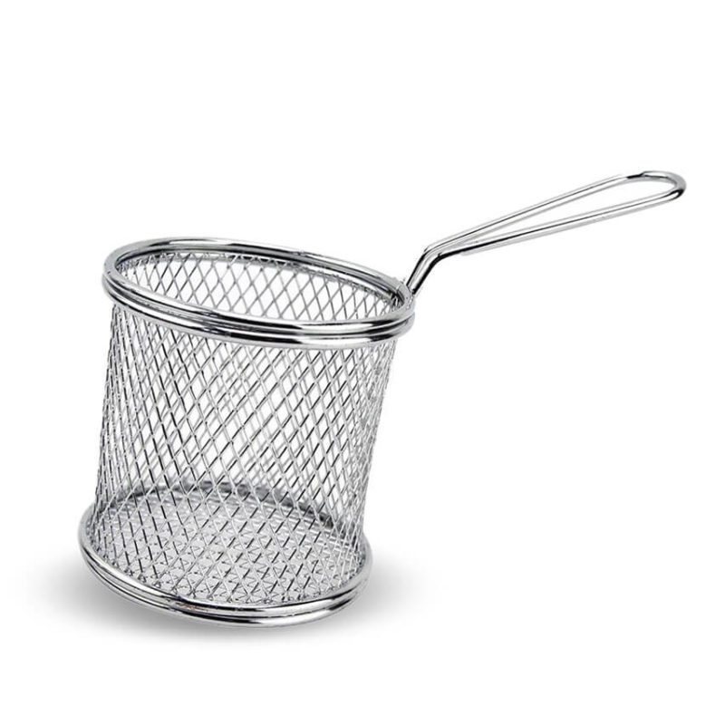 Mini Cesta Inox Redonda