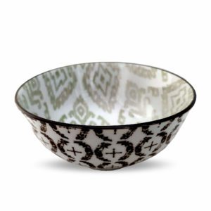 Bowl Mix Marrom e Verde 12,5×6,5cm