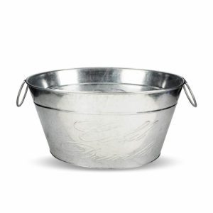 Champanheira Oval Ferro Galvanizado 10L 42,5x33x21cm