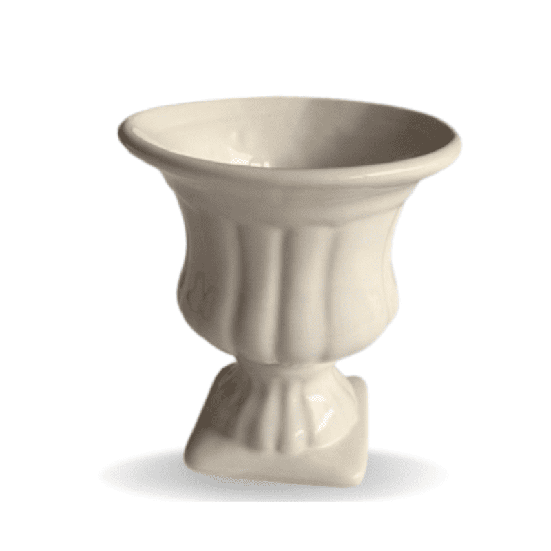 Vaso taça branco 12x10 cm