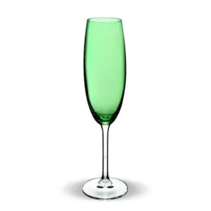 Taça Champanhe Gastro Verde Limão Cristal 220ml