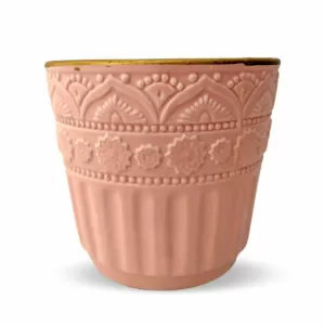 Vaso Rosa Cerâmica